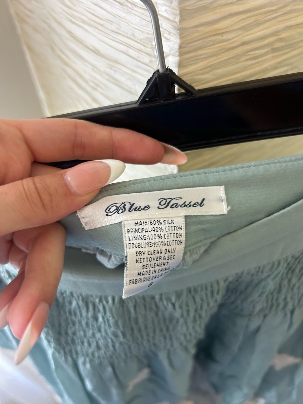 BLUE TASSEL Teal Women's Skirt - Picture 2 of 3